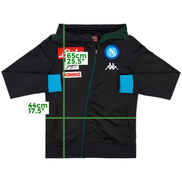 2018-19 Napoli Kappa Hooded Track Jacket - 8/10 - (L.Boys)
