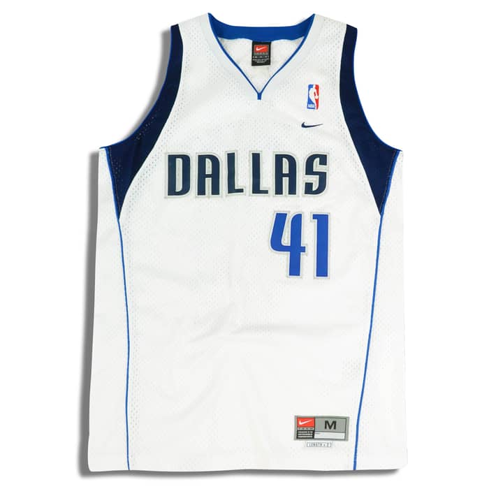 2001-04 Dallas Mavericks Nowitzki #41 Nike Swingman Jersey (Home) M