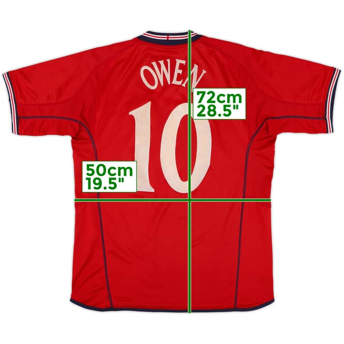 2002-04 England Away Shirt Owen #10 - 5/10 - (XL.Boys)
