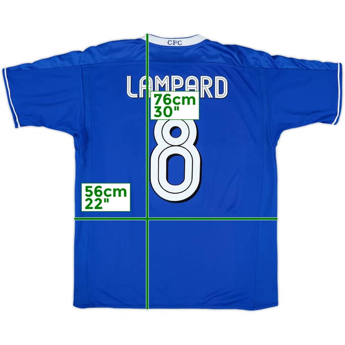 2003-05 Chelsea Home Shirt Lampard #8 - 6/10 - (L)
