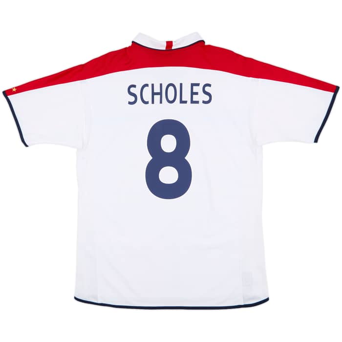 2003-05 England Home Shirt Scholes #8 - 10/10 - (XL)