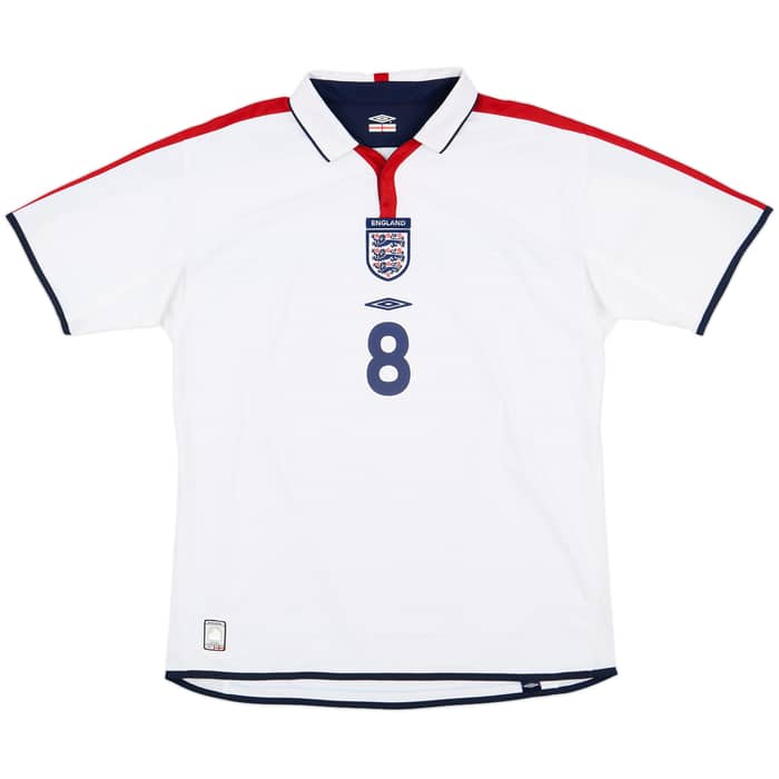 2003-05 England Home Shirt Scholes #8 - 10/10 - (XL)