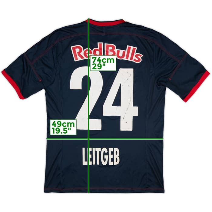 2011-12 Red Bull Salzburg Signed Away Shirt Leitgeb #24 - 6/10 - (M)
