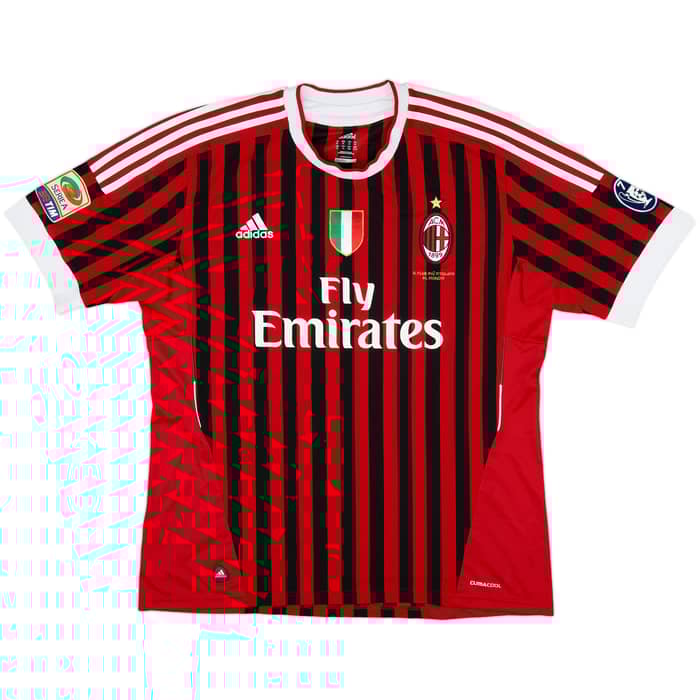 2011-12 AC Milan Signed Home Shirt Pato #7 - 6/10 - (XL)