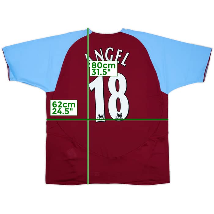 2003-04 Aston Villa Home Shirt Angel #18 (L)