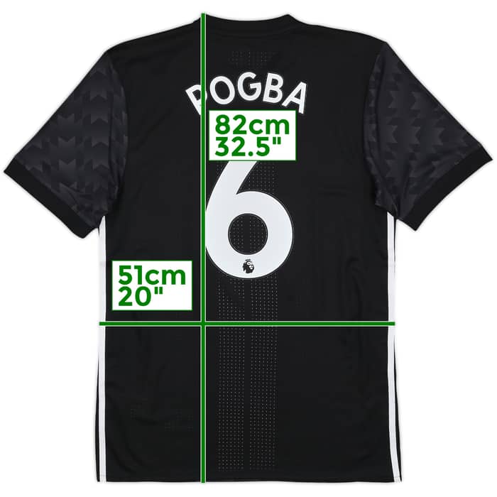 2017-18 Manchester United Player Issue Away Shirt Pogba #6 (M/L)