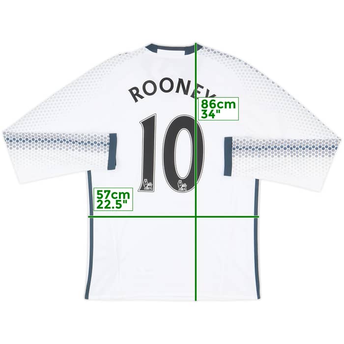 2016-17 Manchester United Third L/S Shirt Rooney #10 (M)