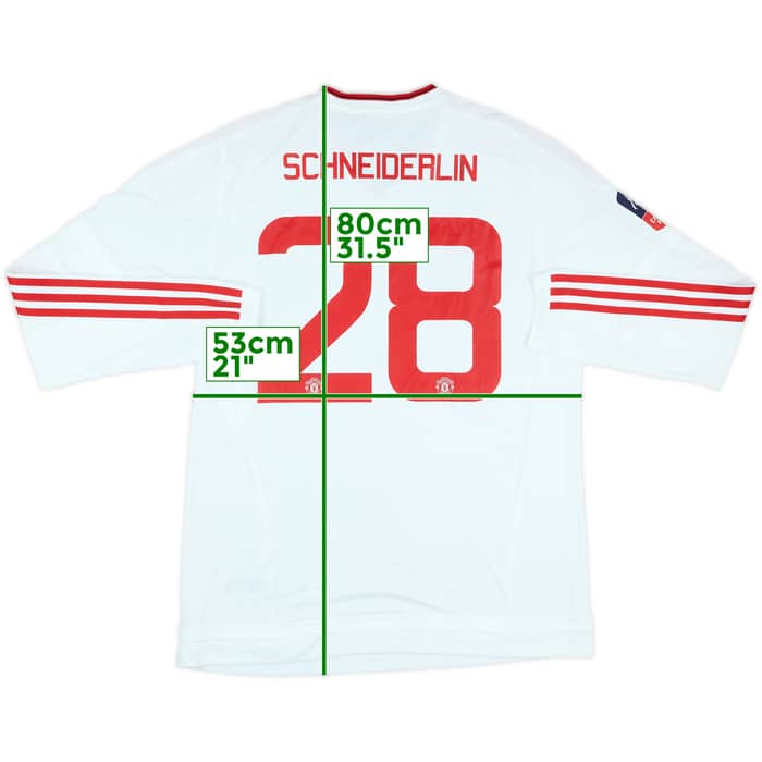 2015-16 Manchester United Away L/S Shirt Schneiderlin #28 (L)