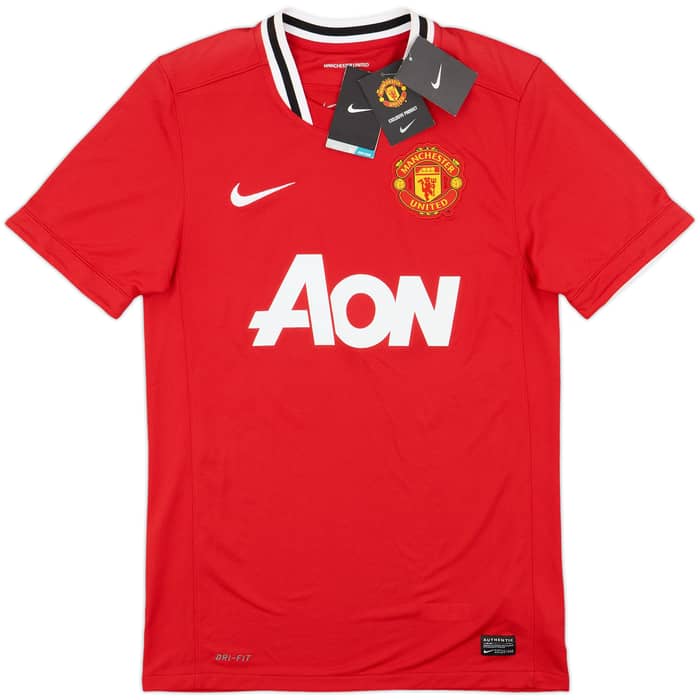 2011-12 Manchester United Home Shirt J.S.Park #13 (S)