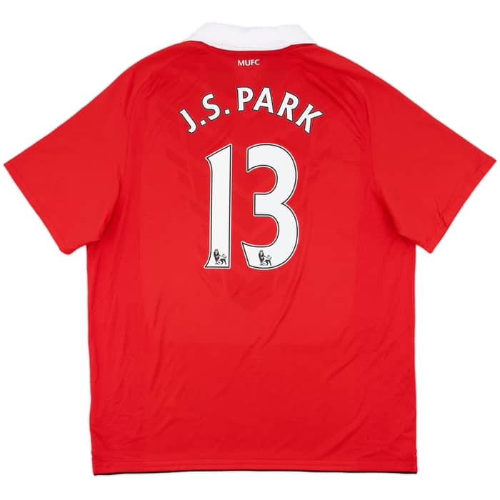 2010-11 Manchester United Home Shirt J.S.Park #13 (XL)
