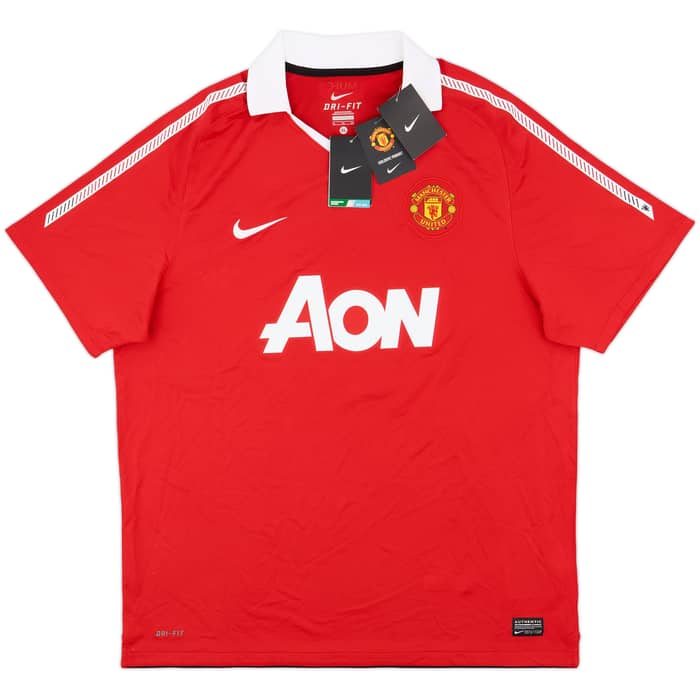 2010-11 Manchester United Home Shirt J.S.Park #13 (XL)