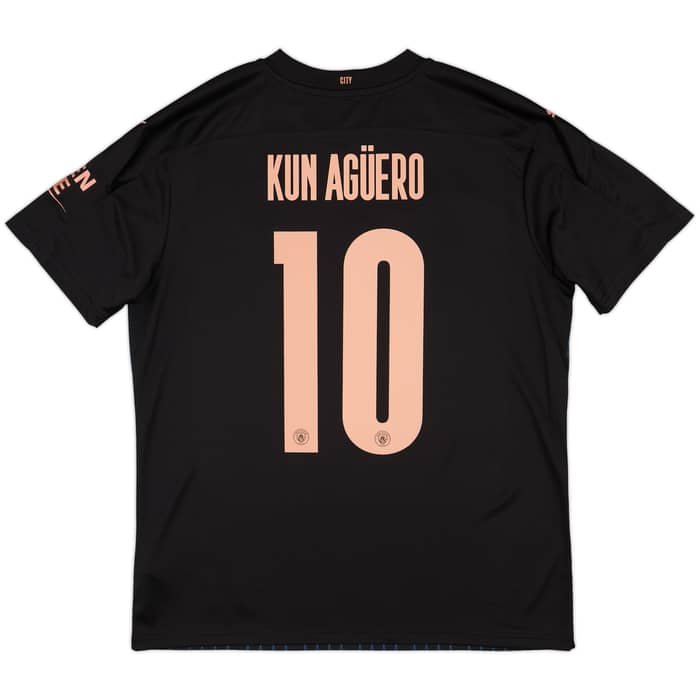 2020-21 Manchester City Away Shirt Kun Aguero #10 (L)