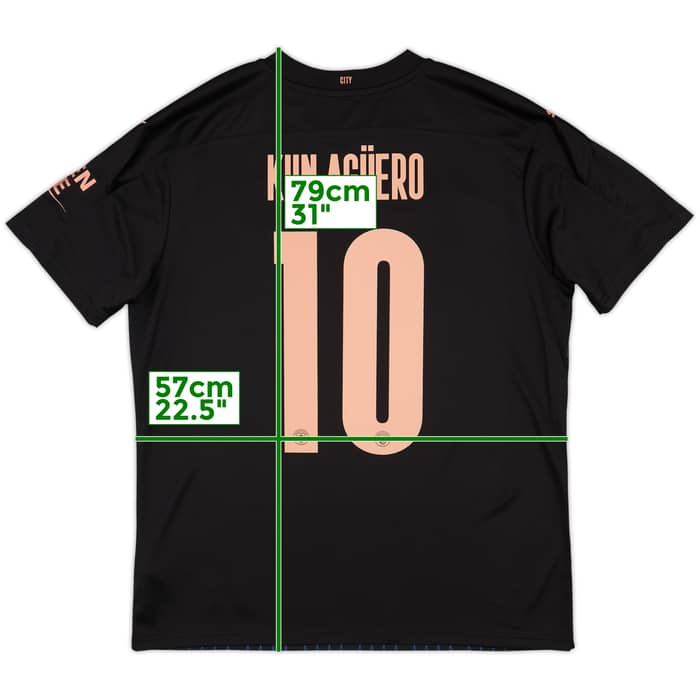 2020-21 Manchester City Away Shirt Kun Aguero #10 (L)