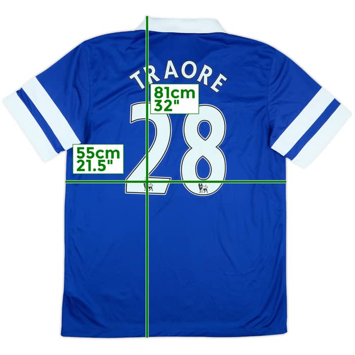 2013-14 Everton Home Shirt Traore #28 (L)