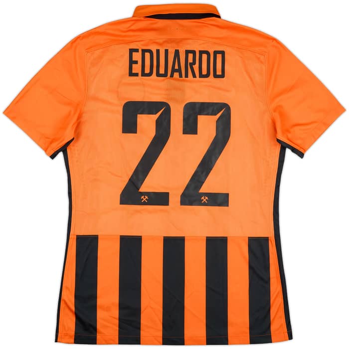 2015-17 Shakhtar Donetsk Player Issue Home Shirt Eduardo #22 (L)