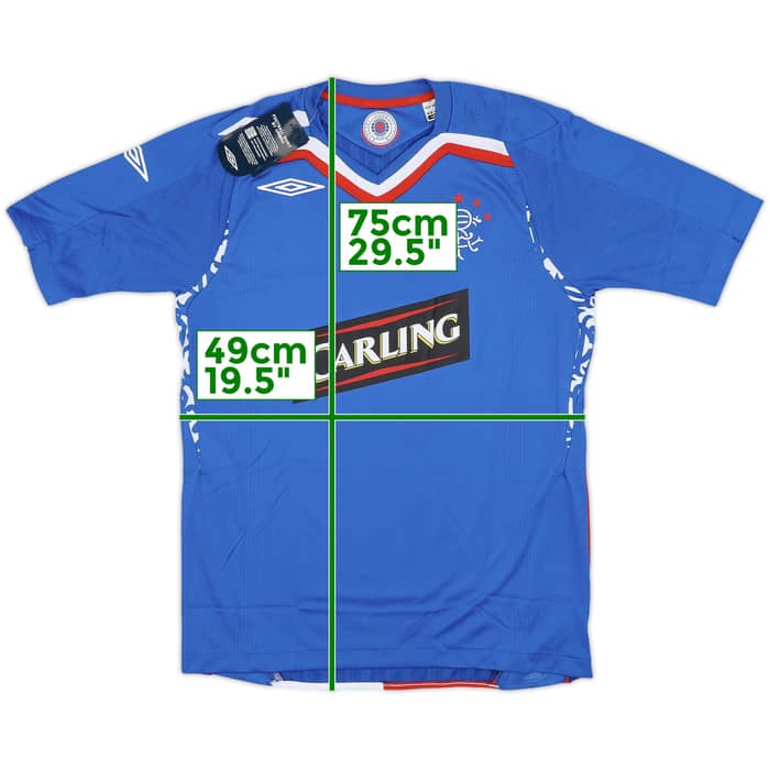 2007-08 Rangers Home Shirt (S)