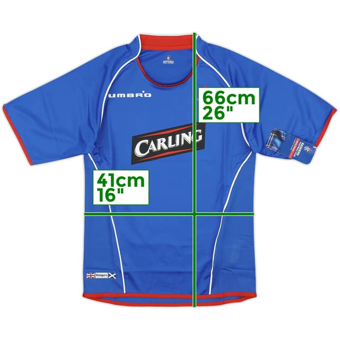 2005-06 Rangers Home Shirt (S.Boys)