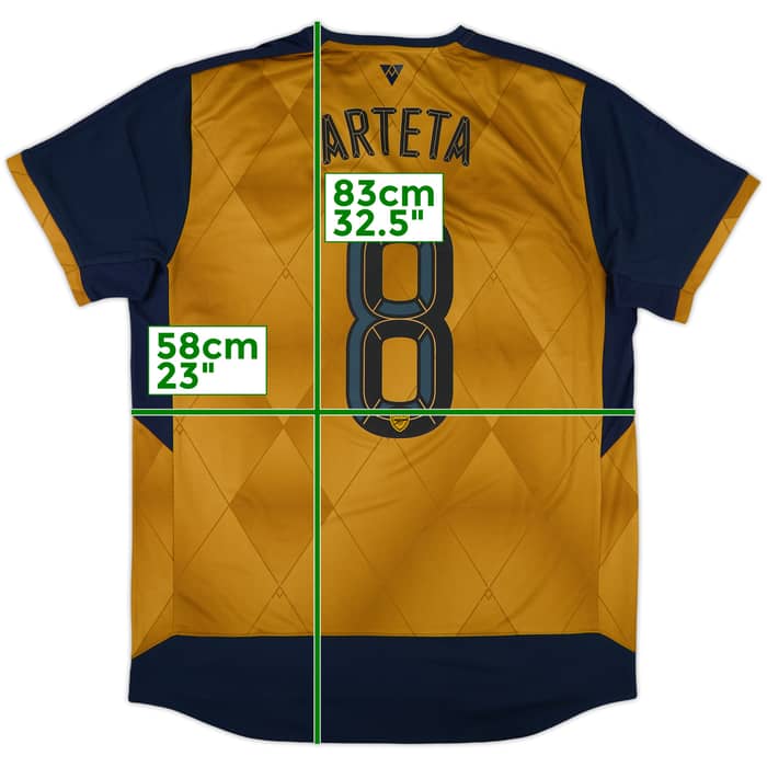 2015-16 Arsenal Away Shirt Arteta #8 (XL)