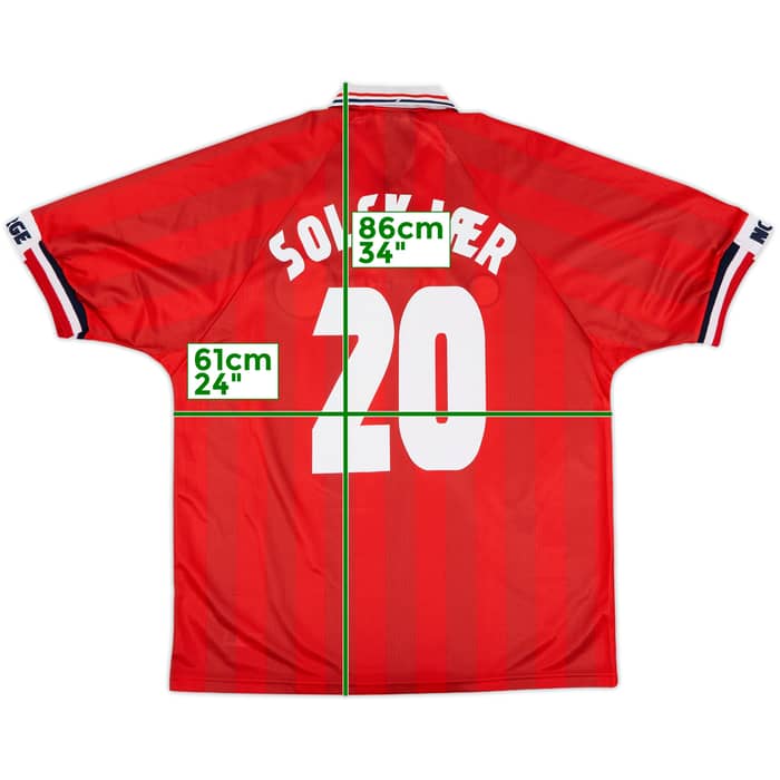 1998-00 Norway Home Shirt Solskjaer #20 (XL)