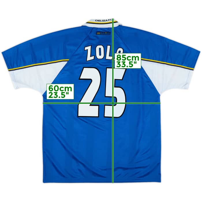 1997-99 Chelsea Home Shirt Zola #25 (XL)