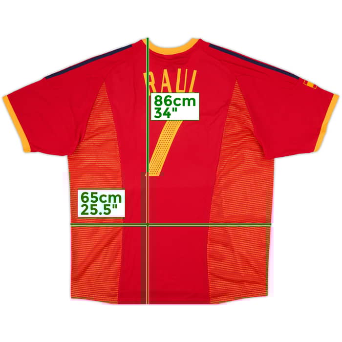 2002-04 Spain Home Shirt Raul #7 (XXL)