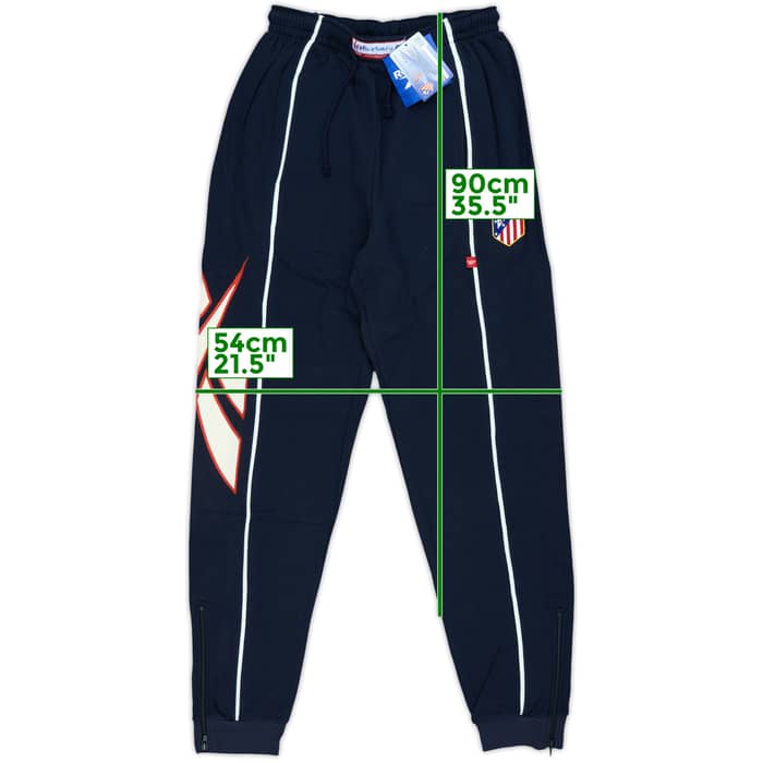 1999-00 Atletico Madrid Reebok Track Pants/Bottoms (M)