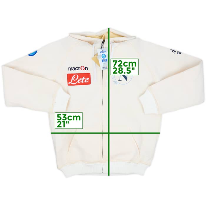2009-10 Napoli Macron Hooded Track Jacket (L)