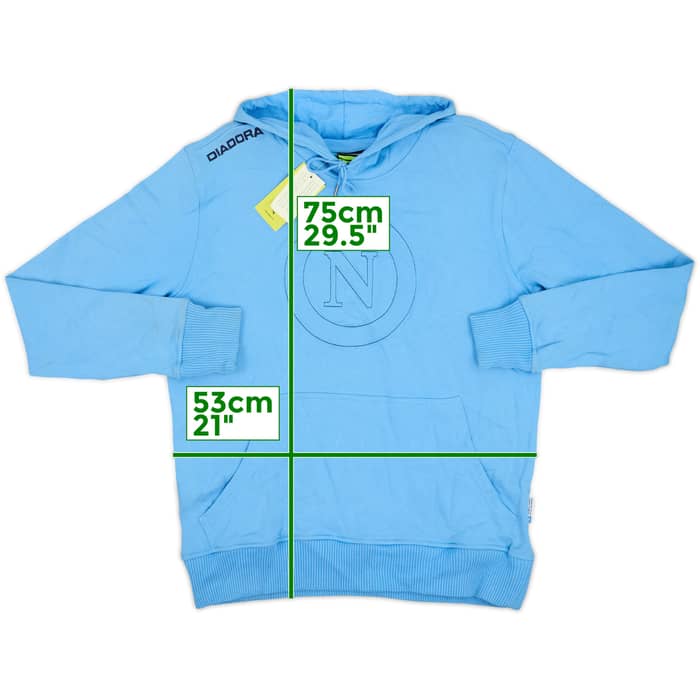2008-09 Napoli Diadora Hooded Sweat Top (L)