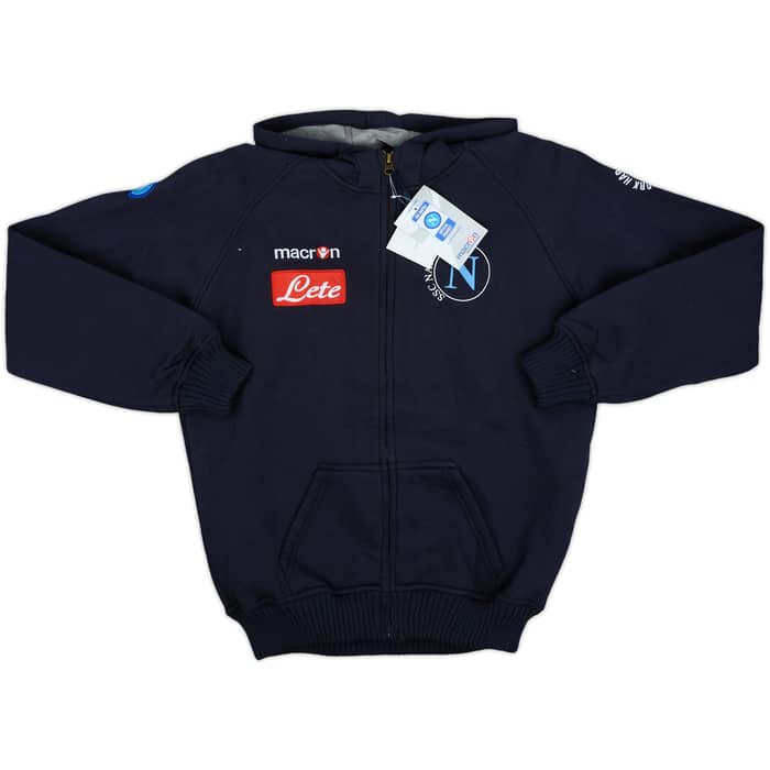 2009-10 Napoli Macron Hooded Track Jacket (S)