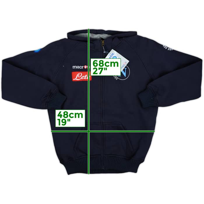 2009-10 Napoli Macron Hooded Track Jacket (S)
