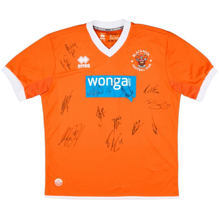 2010-11 Blackpool Squad Signed Home Shirt - 8/10 - (M)