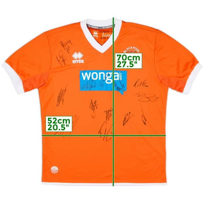 2010-11 Blackpool Squad Signed Home Shirt - 8/10 - (M)