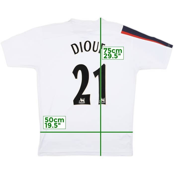 2005-07 Bolton Home Shirt Diouf #21 - 7/10 - (M)