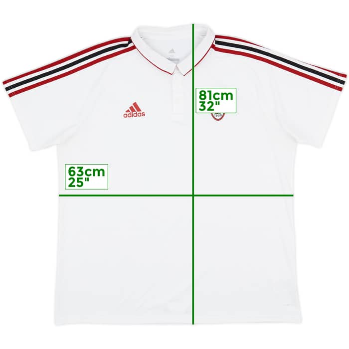 2017-18 AC Milan adidas Polo Shirt - 9/10 - (XXL)