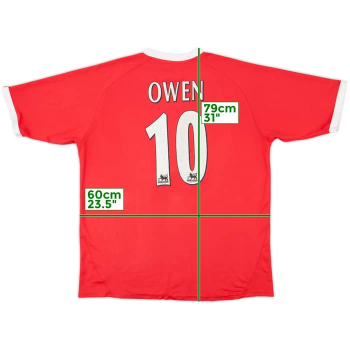 2001-03 Liverpool CL Shirt Owen #10 - 5/10 - (XL)