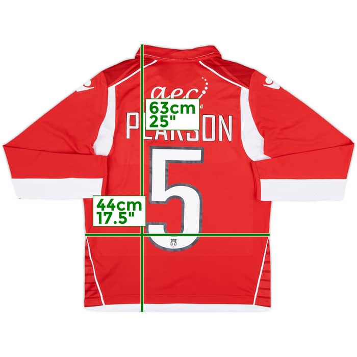 2017-18 Wrexham Home L/S Shirt Pearson #5 - 7/10 - (XS)