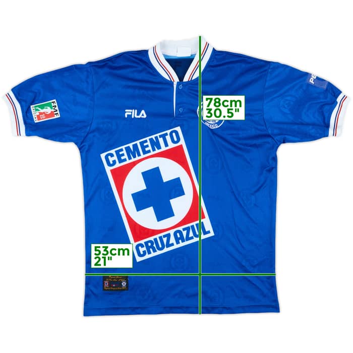 1999-00 Cruz Azul Home Shirt - 9/10 - (XL)