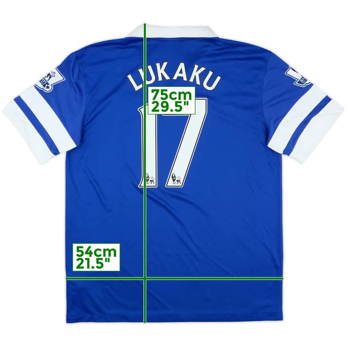 2013-14 Everton Home Shirt Lukaku #17 - 9/10 - (L)