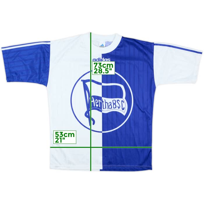 1996-98 Hertha Berlin adidas Training Shirt - 9/10 - (S)