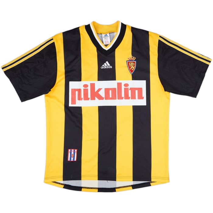 1998-99 Real Zaragoza Away Shirt Sundgren #22 - 6/10 - (L)