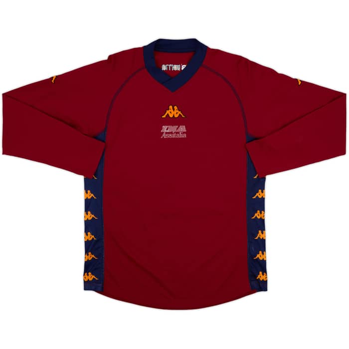 2000-01 Roma Kappa L/S Shirt - 4/10 - (M)
