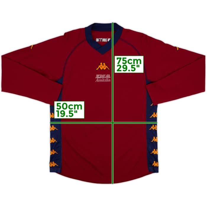 2000-01 Roma Kappa L/S Shirt - 4/10 - (M)