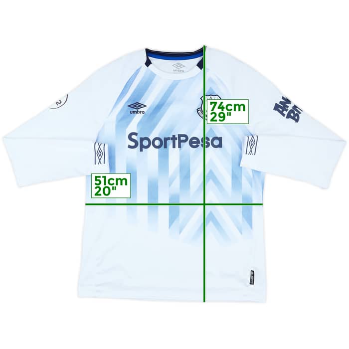 2018-19 Everton Match Issue Third L/S Shirt #8