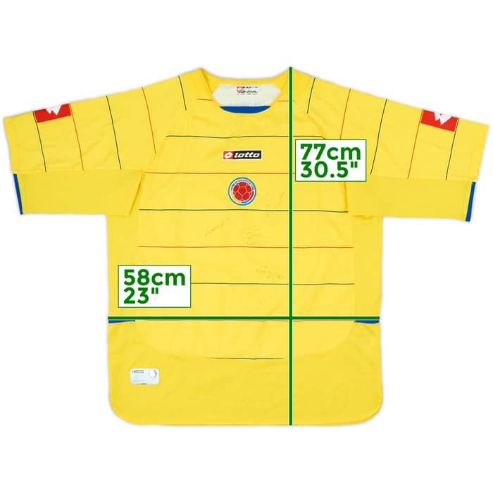 2004-06 Colombia Signed Home Shirt - 8/10 - (L)
