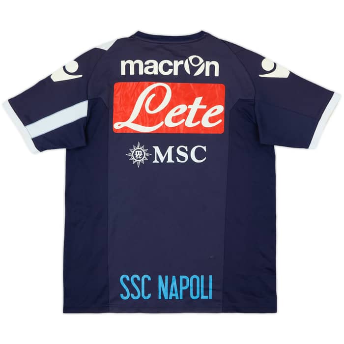 2011-12 Napoli Macron Signed Training Shirt - 7/10 - (M)