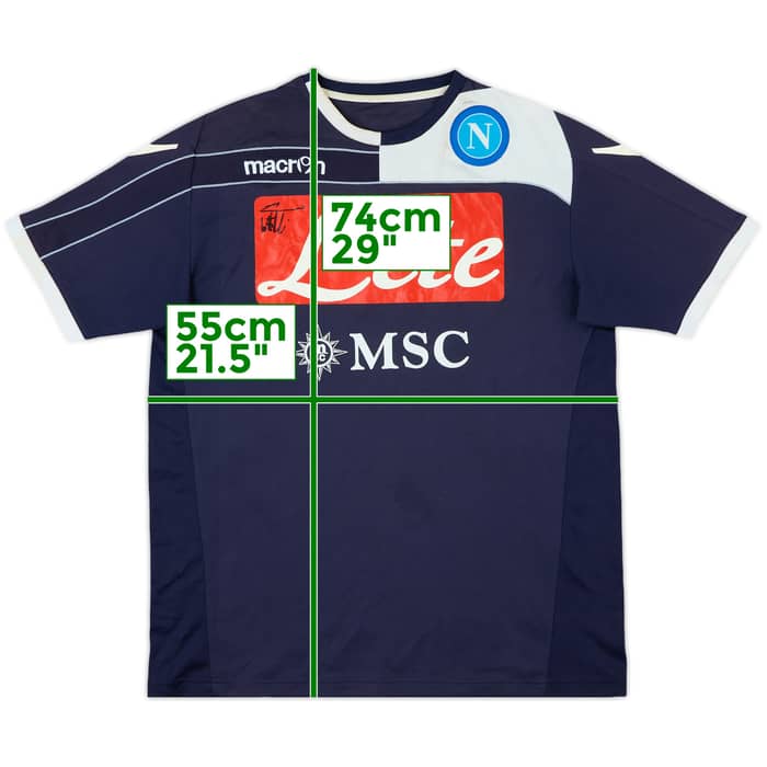 2011-12 Napoli Macron Signed Training Shirt - 7/10 - (M)