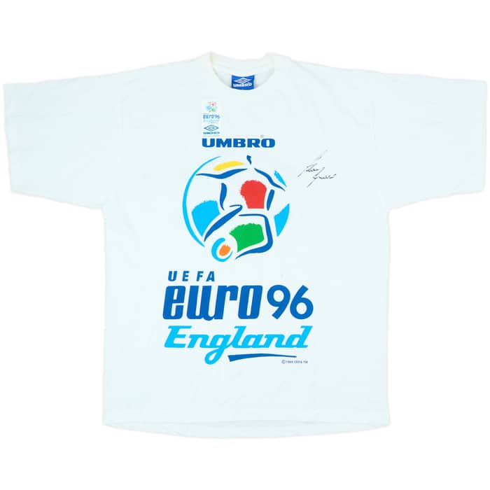 1996 England Umbro 'Euro 96' Signed Leisure Shirt - 8/10 - (XL)