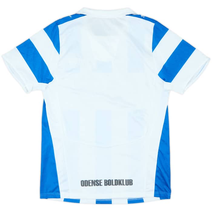 2008-09 OB Odense Squad Signed Home Shirt - 6/10 - (XL)