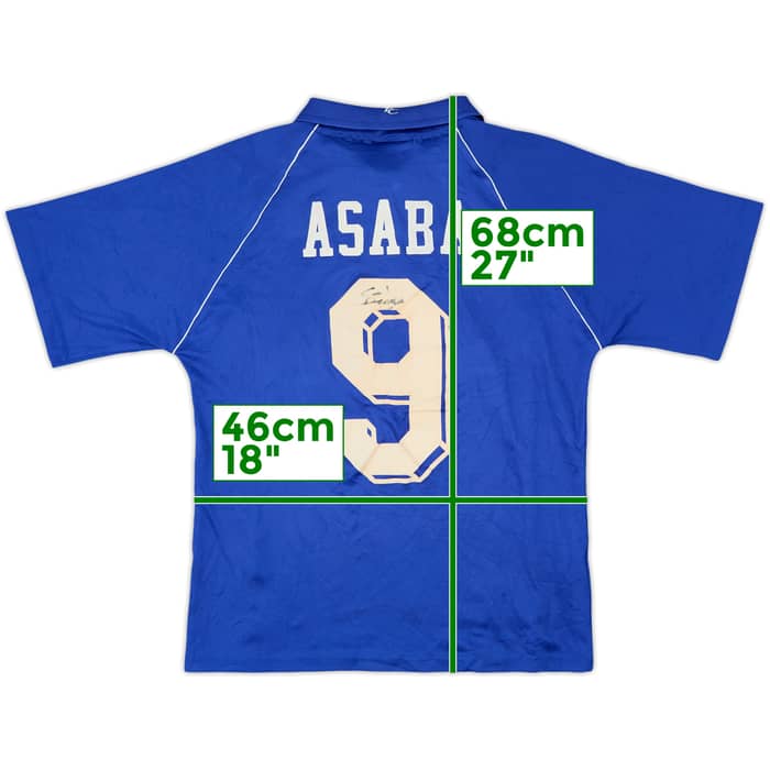 2000-01 Gillingham Signed Home Shirt Asaba #9 - 7/10 - (XS)