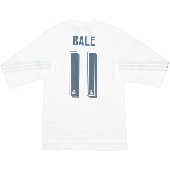 2015-16 Real Madrid Home L/S Shirt Bale #11 (S)